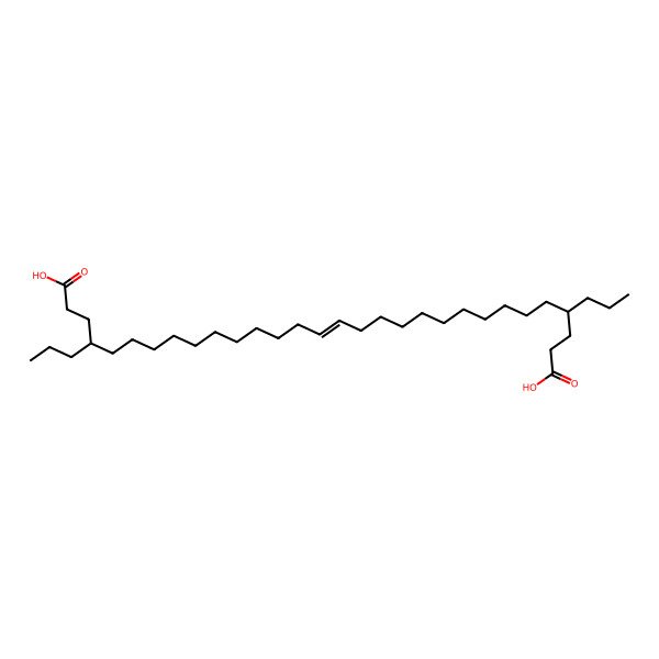 2D Structure of (4S,27R)-4,27-dipropyltriacont-15-enedioic acid