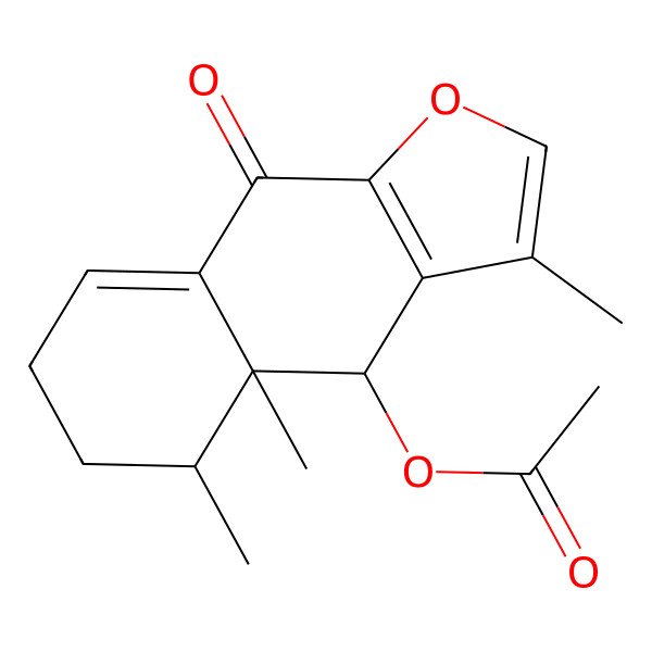 2D Structure of [(4S,4aR,5S)-3,4a,5-trimethyl-9-oxo-4,5,6,7-tetrahydrobenzo[f][1]benzofuran-4-yl] acetate