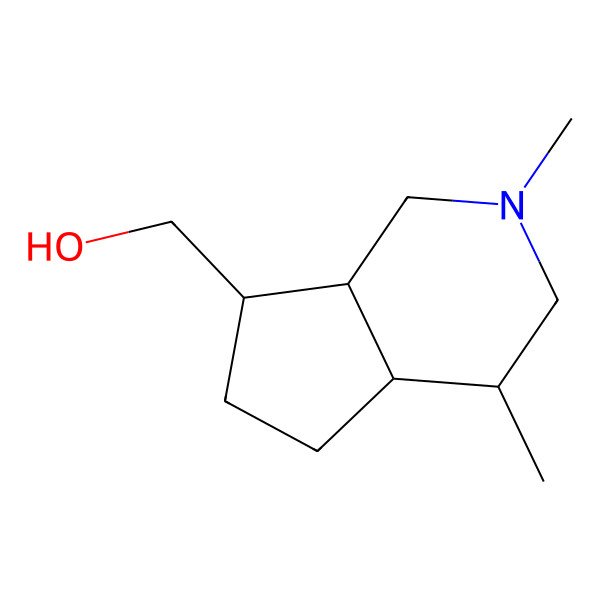2D Structure of [(4S,4aR,7S,7aS)-2,4-dimethyl-1,3,4,4a,5,6,7,7a-octahydrocyclopenta[c]pyridin-7-yl]methanol