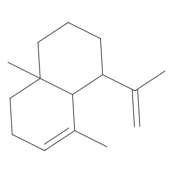 2D Structure of (4S,4aR,8aS)-5,8a-dimethyl-4-prop-1-en-2-yl-2,3,4,4a,7,8-hexahydro-1H-naphthalene 2D Structure of (4S,4aR,8aS)-5,8a-dimethyl-4-prop-1-en-2-yl-2,3,4,4a,7,8-hexahydro-1H-naphthalene
