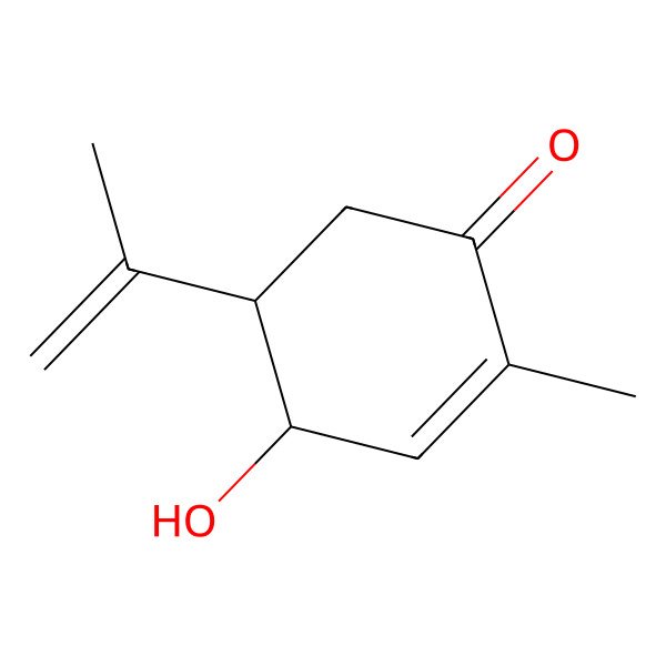 2D Structure of (4S,5R)-4-hydroxy-2-methyl-5-prop-1-en-2-ylcyclohex-2-en-1-one