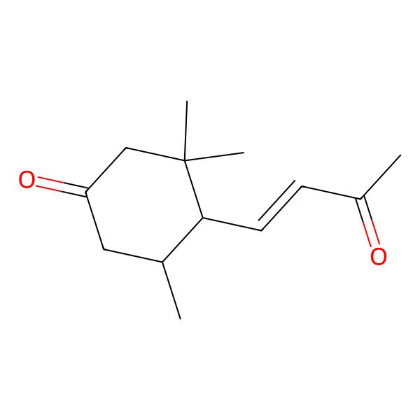 2D Structure of (4S,5S)-3,3,5-trimethyl-4-[(E)-3-oxobut-1-enyl]cyclohexan-1-one