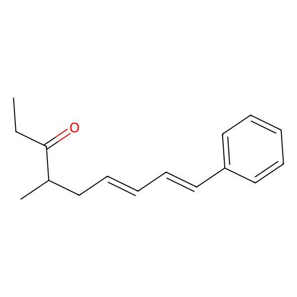 2D Structure of (4S,6E,8E)-4-methyl-9-phenylnona-6,8-dien-3-one
