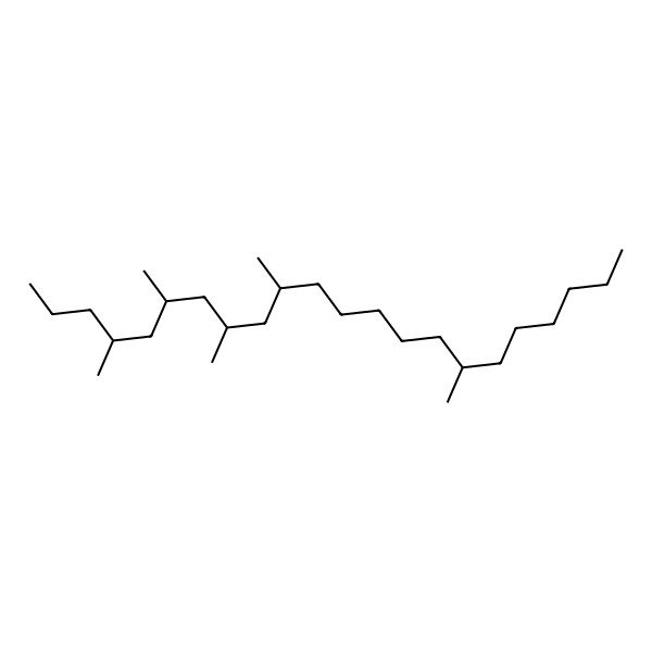 2D Structure of (4S,6R,8R,10S,16S)-4,6,8,10,16-pentamethyldocosane