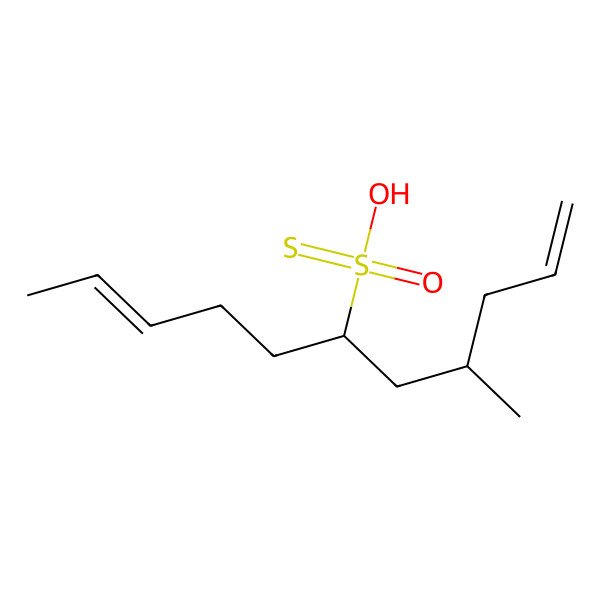 2D Structure of (4s,6r,z)-4-Methylundeca-1,9-diene-6-sulfonothioic acid