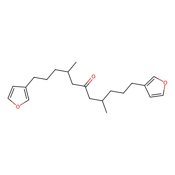 2D Structure of (4S,8S)-1,11-bis(furan-3-yl)-4,8-dimethylundecan-6-one
