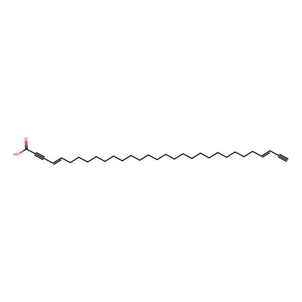 2D Structure of (4Z,28Z)-hentriaconta-4,28-dien-2,30-diynoic acid