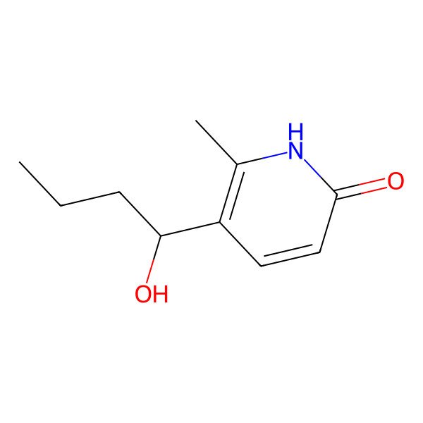 2D Structure of 5-(1-hydroxybutyl)-6-methyl-1H-pyridin-2-one