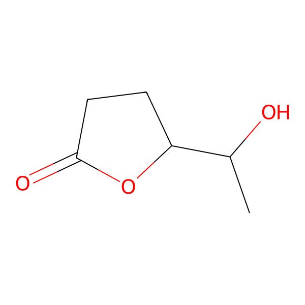 2D Structure of 5-(1-Hydroxyethyl)oxolan-2-one 2D Structure of 5-(1-Hydroxyethyl)oxolan-2-one