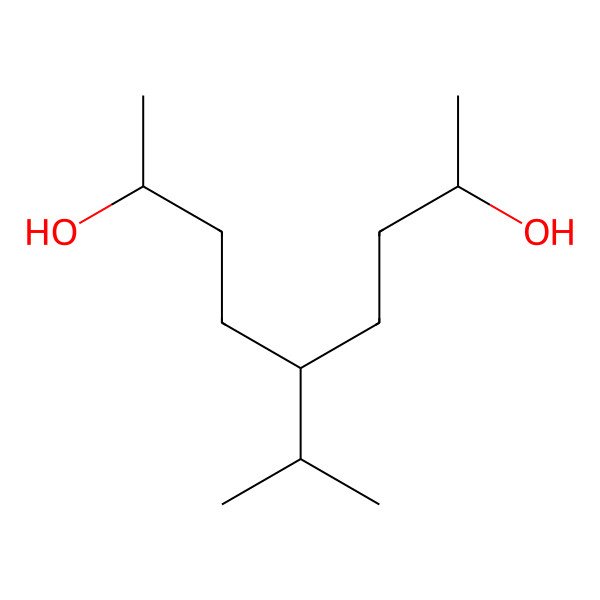 2D Structure of 5-(1-Methylethyl)-2,8-nonanediol