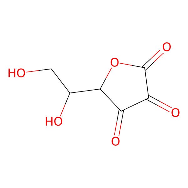 2D Structure of 5-(1,2-Dihydroxyethyl)oxolane-2,3,4-trione