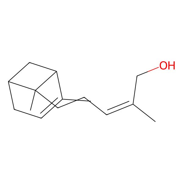 2D Structure of 5-[(1S,5S,6R)-2,6-dimethyl-6-bicyclo[3.1.1]hept-2-enyl]-2-methylpent-2-en-1-ol