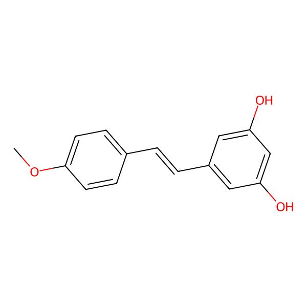 2D Structure of 5-[2-(4-Methoxyphenyl)ethenyl]benzene-1,3-diol