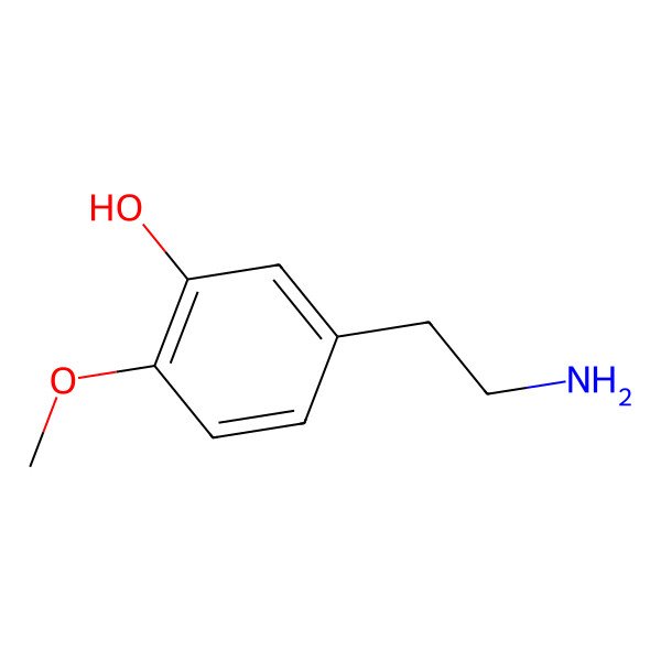 2D Structure of 4-O-Methyldopamine