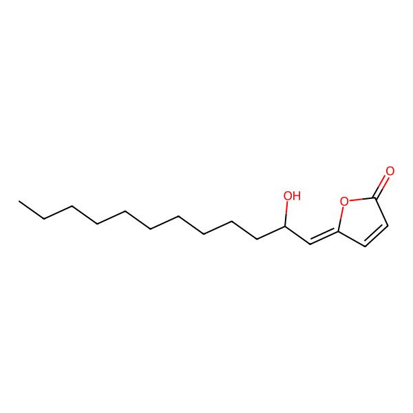 2D Structure of 5-(2-Hydroxydodecylidene)furan-2-one