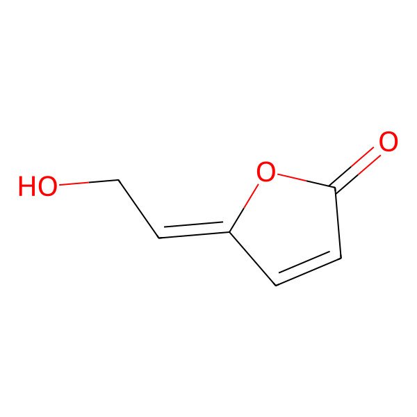 2D Structure of 5-(2-Hydroxyethylidene)furan-2-one