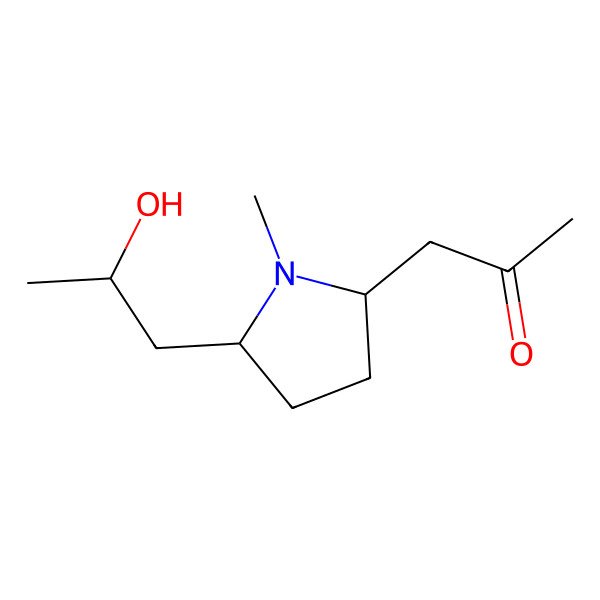 2D Structure of 5-(2-Hydroxypropyl)-hygrine