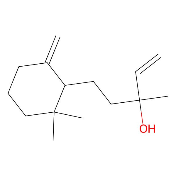 2D Structure of 5-(2,2-Dimethyl-6-methylidenecyclohexyl)-3-methylpent-1-en-3-ol