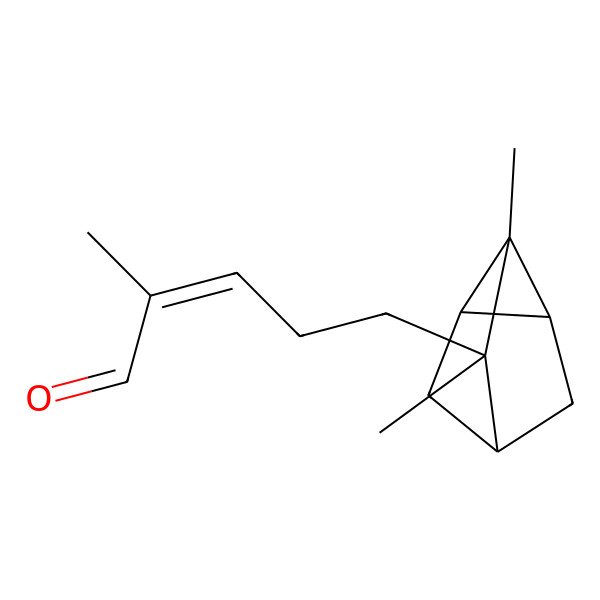 2D Structure of 5-(2,3-Dimethyltricyclo[2.2.1.0~2,6~]heptan-3-yl)-2-methylpent-2-enal