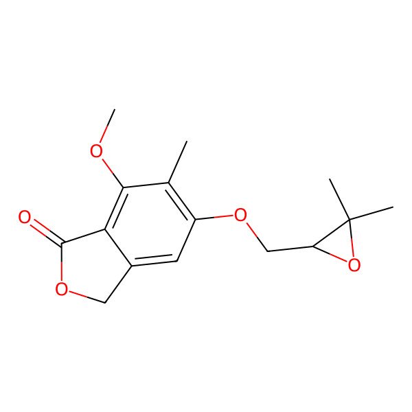 2D Structure of 5-(2',3'-Epoxy-3',3'-dimethylpropoxy)-7-methoxy-6-methylphthalide