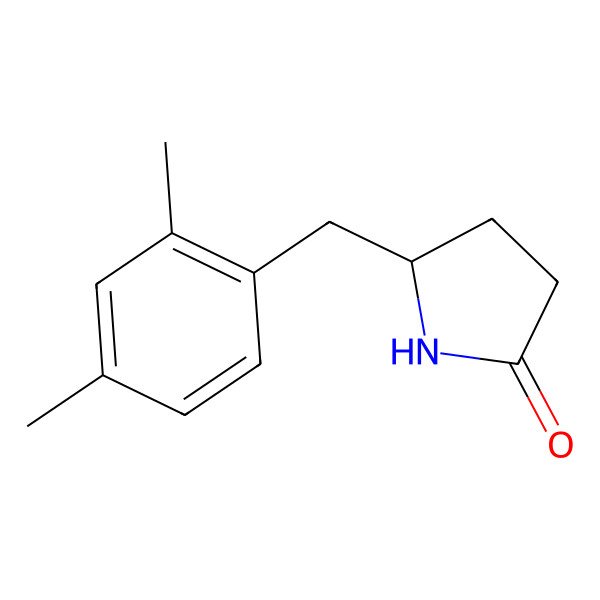 2D Structure of 5-(2,4-Dimethylbenzyl) pyrrolidin-2-one