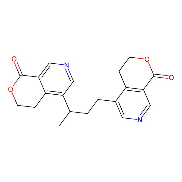 2D Structure of 5-[3-(1-Oxo-3,4-dihydropyrano[3,4-c]pyridin-5-yl)butyl]-3,4-dihydropyrano[3,4-c]pyridin-1-one