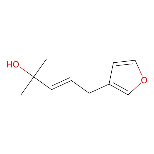 2D Structure of 5-(3-Furanyl)-2-methyl-3-penten-2-ol