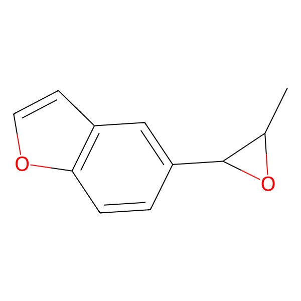 2D Structure of 5-(3-Methyloxiran-2-yl)-1-benzofuran