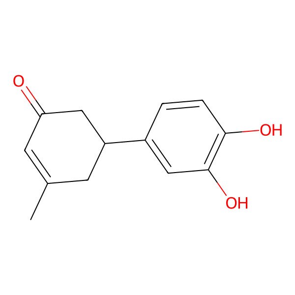 2D Structure of 5-(3,4-Dihydroxyphenyl)-3-methylcyclohex-2-enone