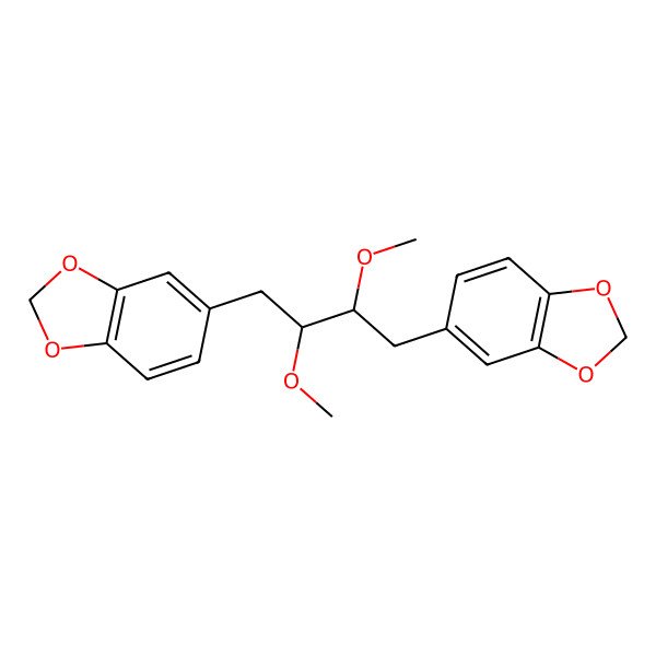 2D Structure of 5-[4-(1,3-Benzodioxol-5-yl)-2,3-dimethoxybutyl]-1,3-benzodioxole