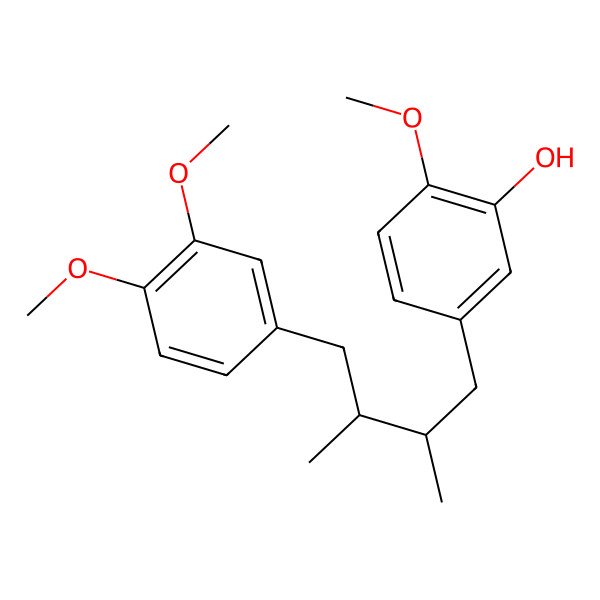 2D Structure of 5-[4-(3,4-Dimethoxyphenyl)-2,3-dimethylbutyl]-2-methoxyphenol