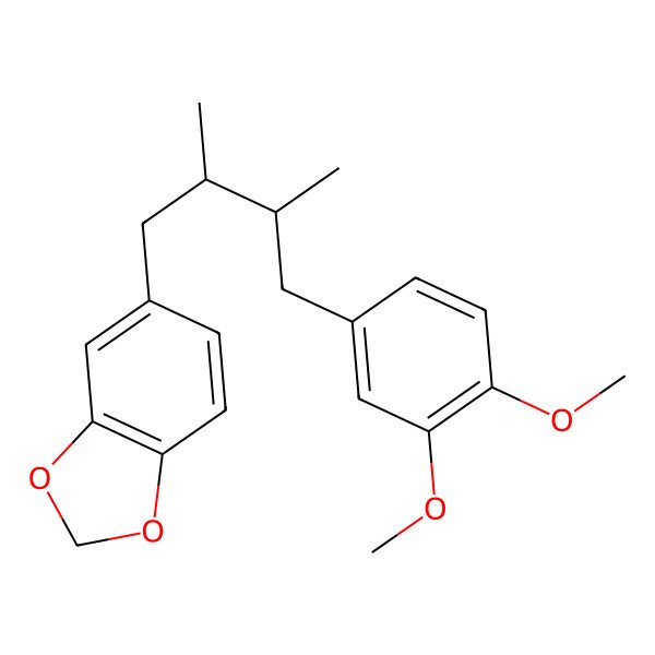 2D Structure of 5-[4-(3,4-Dimethoxyphenyl)-2,3-dimethylbutyl]-2H-1,3-benzodioxole