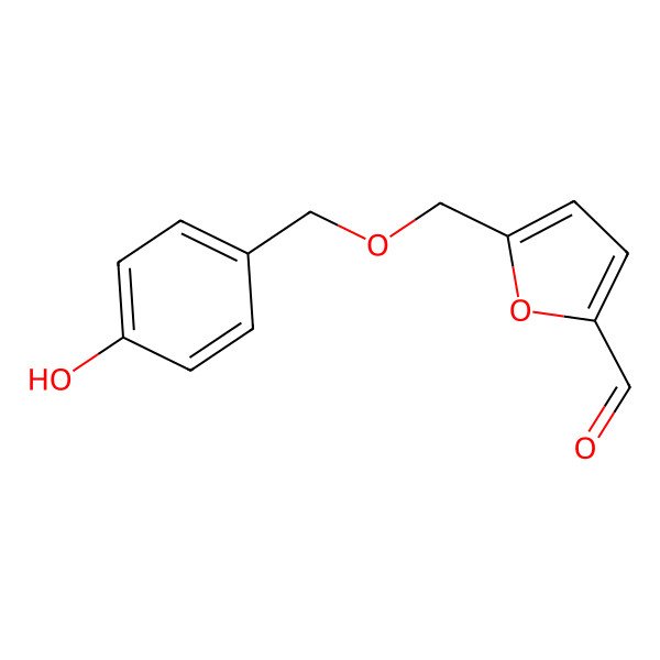 2D Structure of 5-[(4-Hydroxybenzyl)oxy]methyl-2-furaldehyde