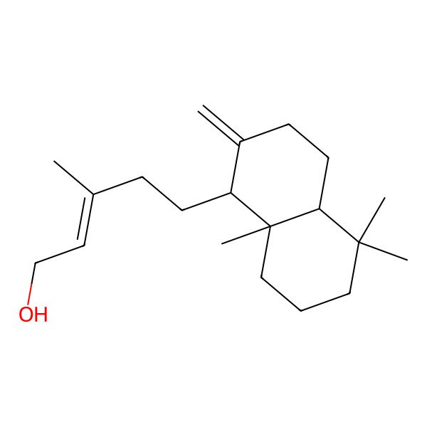 2D Structure of 5-(5,5,8a-trimethyl-2-methylidene-3,4,4a,6,7,8-hexahydro-1H-naphthalen-1-yl)-3-methylpent-2-en-1-ol