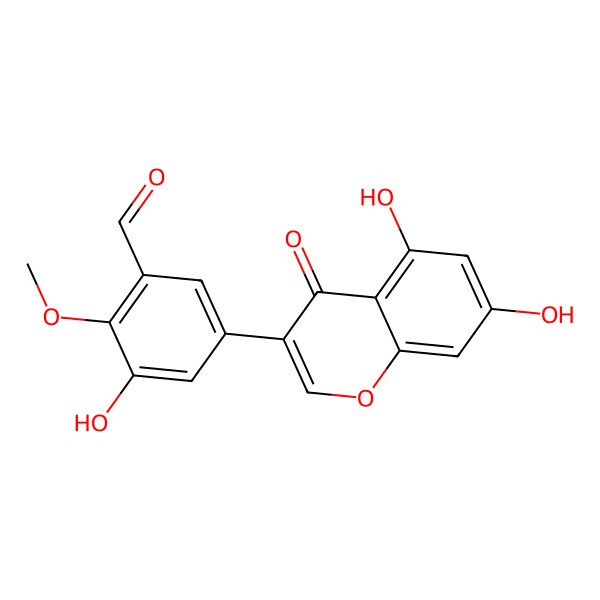 2D Structure of 5'-Formylpratensein