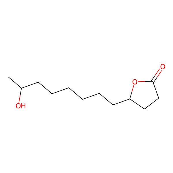 2D Structure of 5-(7-Hydroxyoctyl)oxolan-2-one