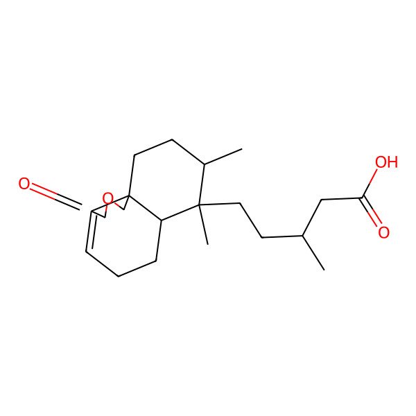 2D Structure of 5-(7,8-dimethyl-3-oxo-5,6,6a,8,9,10-hexahydro-1H-benzo[d][2]benzofuran-7-yl)-3-methylpentanoic acid