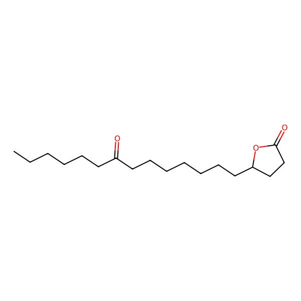 2D Structure of 5-(8-Oxotetradecyl)oxolan-2-one