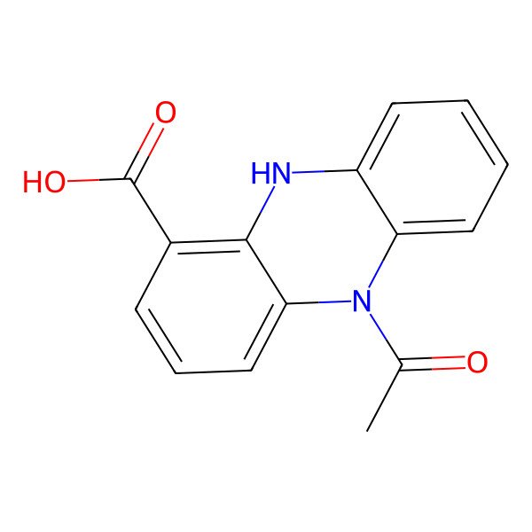 2D Structure of 5-Acetyl-5,10-dihydrophenazine-1-carboxylic acid