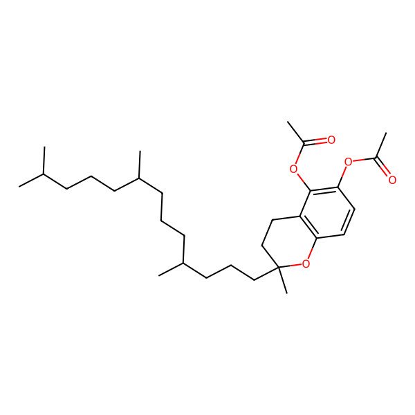 2D Structure of [5-Acetyloxy-2-methyl-2-(4,8,12-trimethyltridecyl)-3,4-dihydrochromen-6-yl] acetate