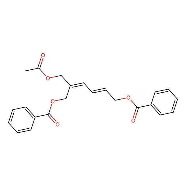 2D Structure of [5-(Acetyloxymethyl)-6-benzoyloxyhexa-2,4-dienyl] benzoate