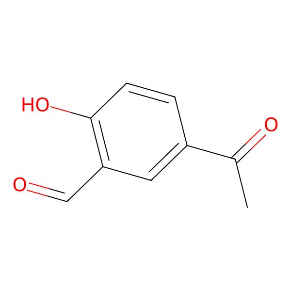 2D Structure of 5-Acetylsalicylaldehyde