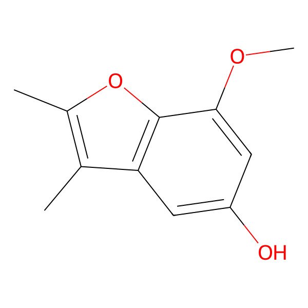 2D Structure of 7-Methoxy-2,3-dimethylbenzofuran-5-ol