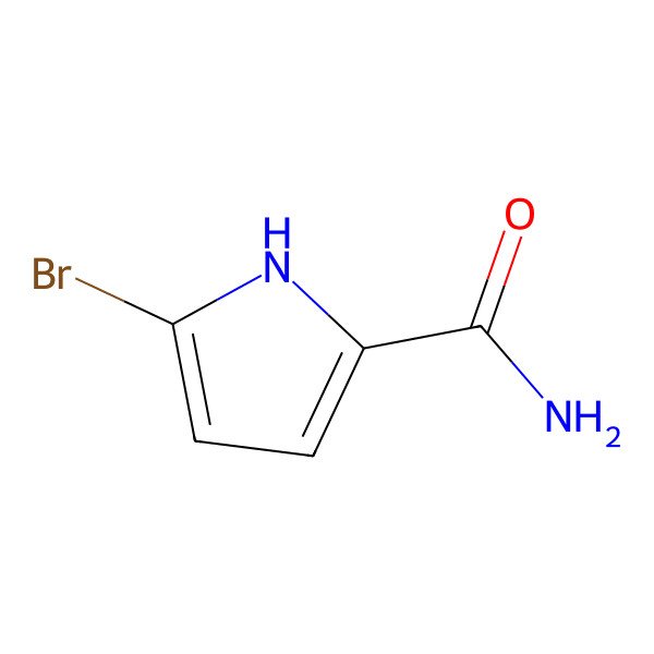 2D Structure of 5-bromo-1H-pyrrole-2-carboxamide