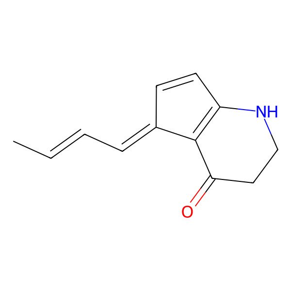 2D Structure of 5-but-2-enylidene-2,3-dihydro-1H-cyclopenta[b]pyridin-4-one