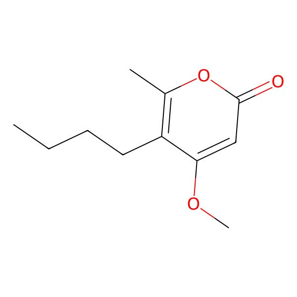 2D Structure of 5-butyl-4-methoxy-6-methyl-2H-pyran-2-one