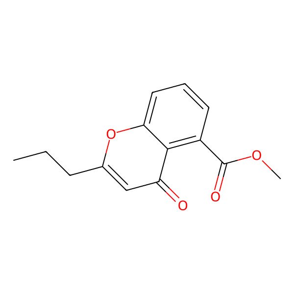 2D Structure of 5-Carboxymethyl-2-propylchromone