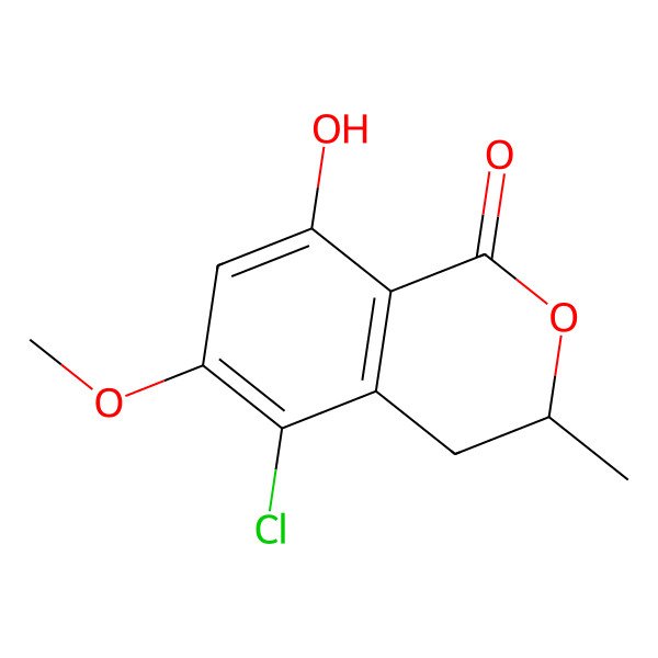 2D Structure of 5-Chloro-6-methoxymellein