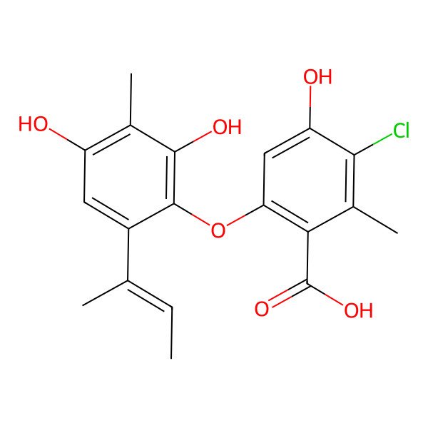 2D Structure of 5-Chlorounguinolic acid