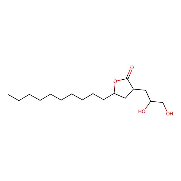 2D Structure of 5-Decyl-3-(2,3-dihydroxypropyl)oxolan-2-one